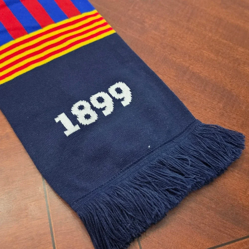 FC Barcelona Scarf Blue FCB Barca Soccer Futbol Fan Scarf 1899 La Liga Gear